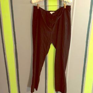 Black elegant stretch work pants a classic